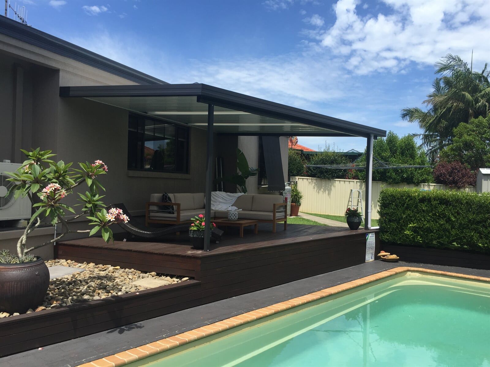 Outdoor Awnings in Forster home