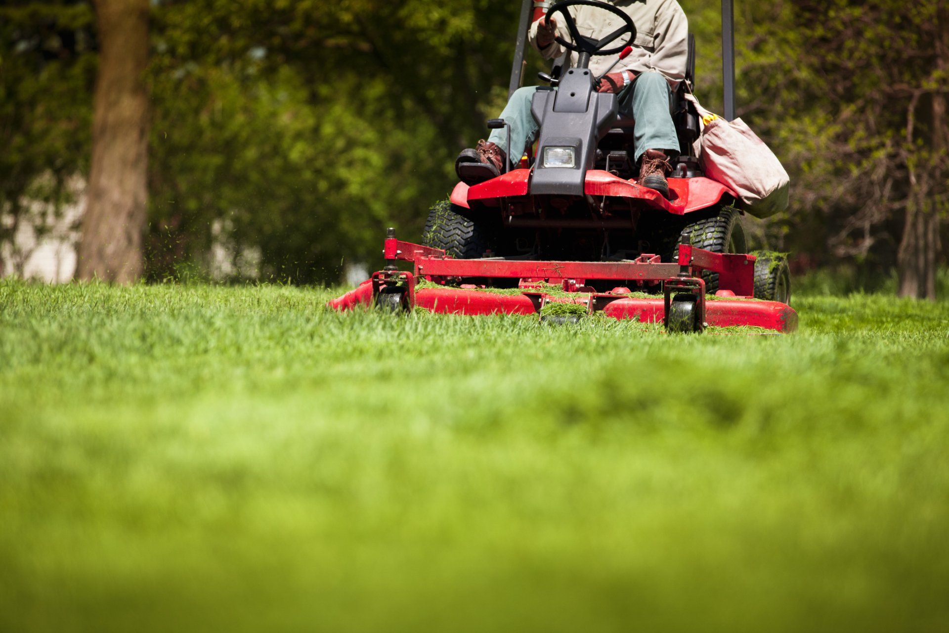 Man Mowing Lawn - Drumore, PA - Tanglewood Lawn Service
