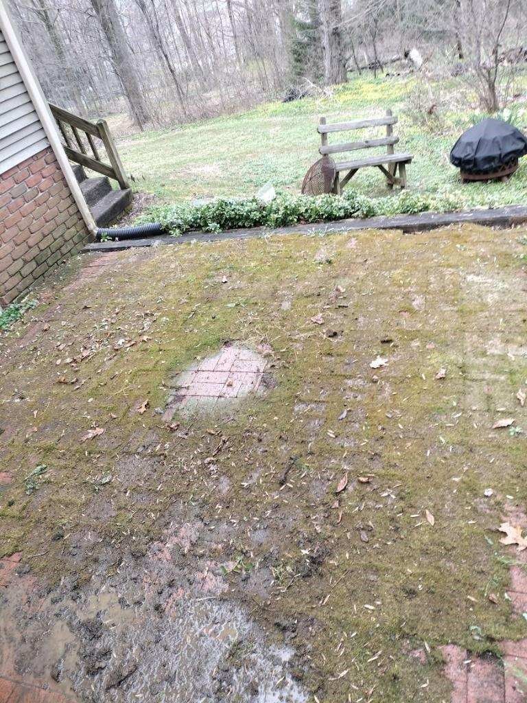 Before Patio — Drumore, PA — Tanglewood Lawn Service