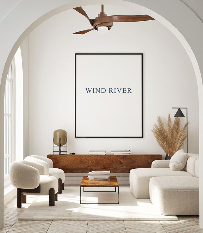 Living room with a large framed art piece that says 