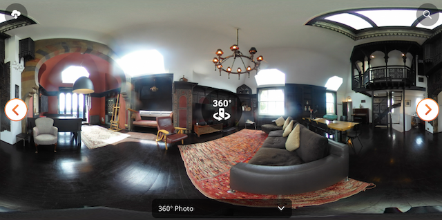 360° photo of a living room at check-in which recordis the contents and layout to be used at check-out for comparison