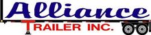 The logo for alliance trailer inc. is shown on a white background.