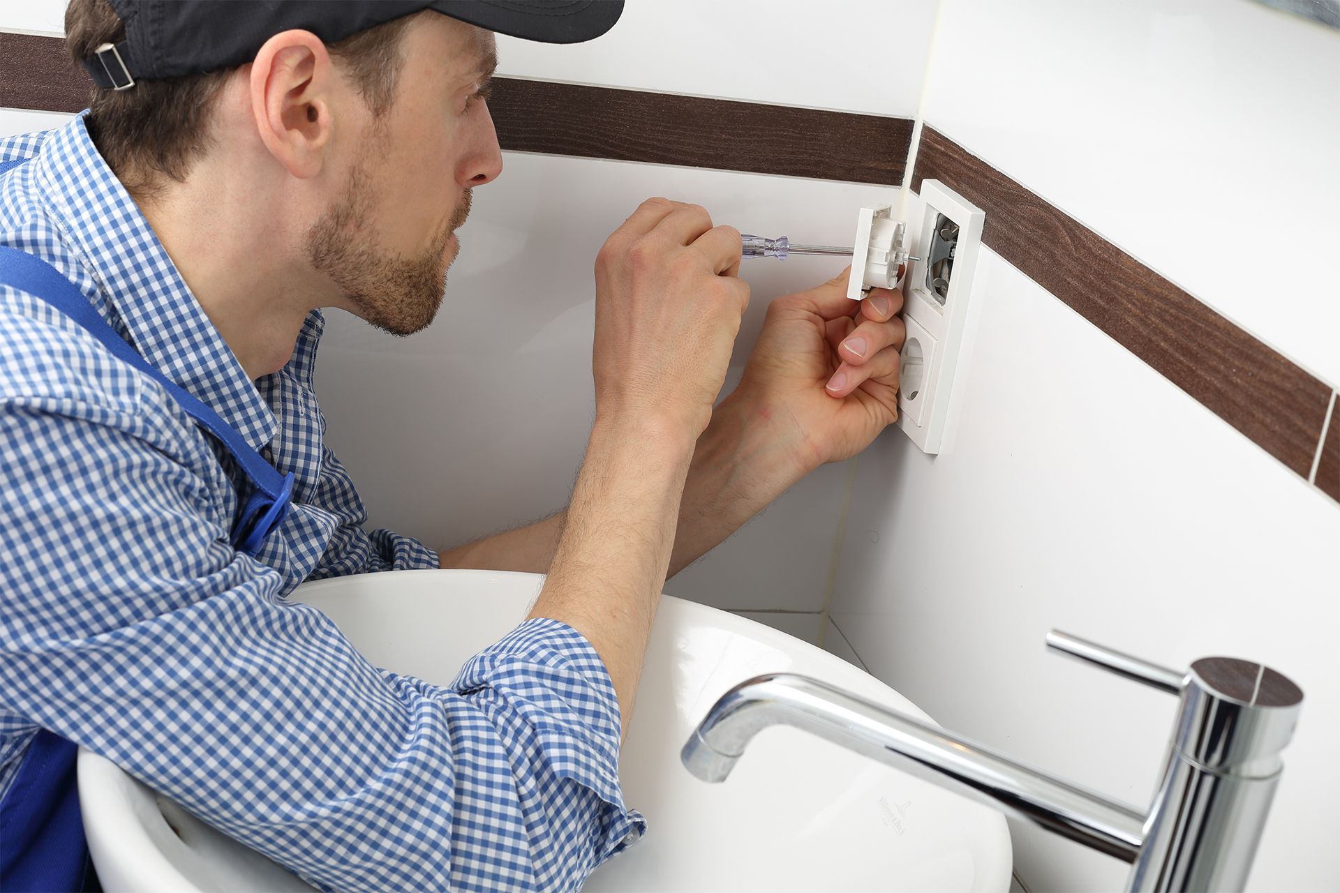 Installing Electrical Outlet in Bathroom