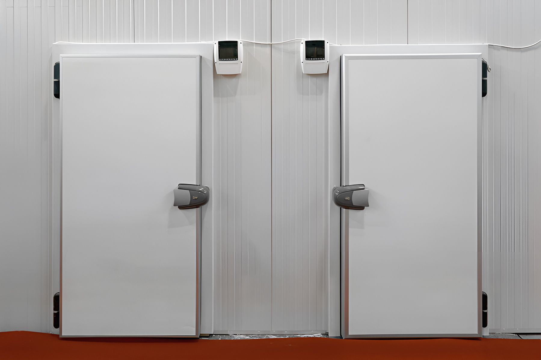 A Couple Of White Doors Sitting Next To Each Other — Jordan Wheatland Air Conditioning & Refrigeration In Coonamble, NSW