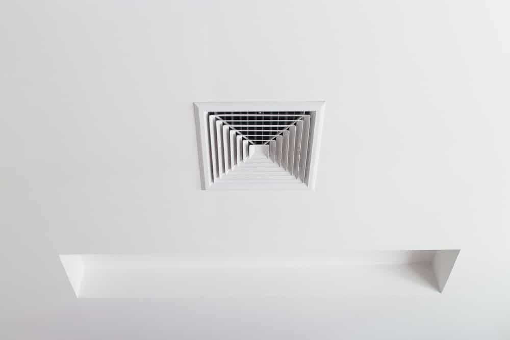 A Square Air Vent On Ceiling — Jordan Wheatland Air Conditioning & Refrigeration In Dubbo, NSW