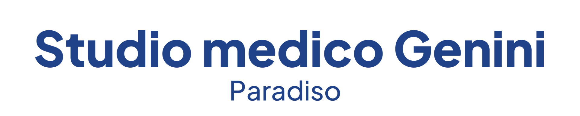 logo studio medico genini paradiso