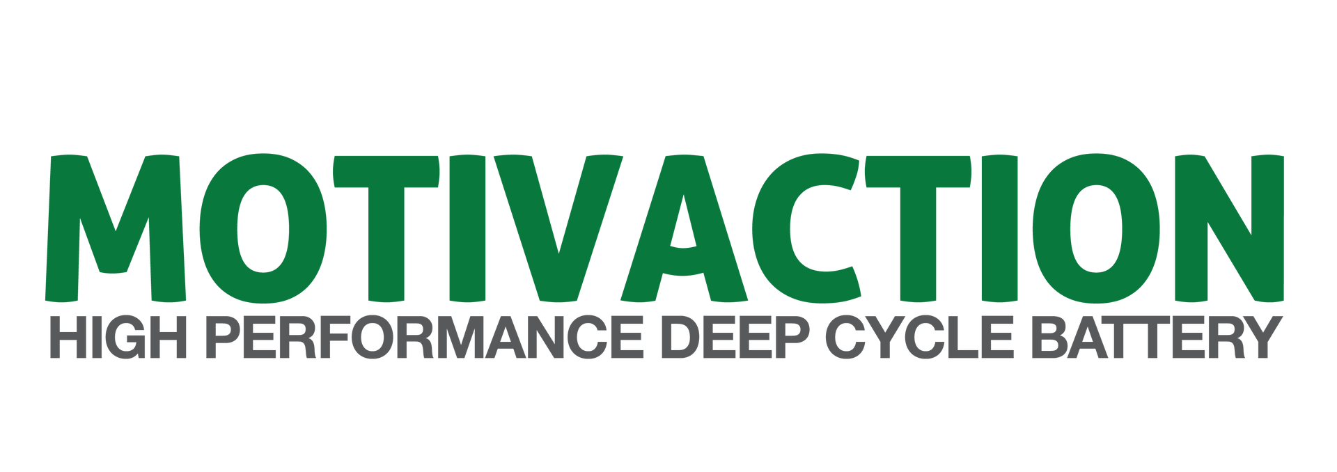 The logo for motivation high performance deep cycle battery