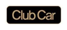 A black and gold club car logo on a white background.