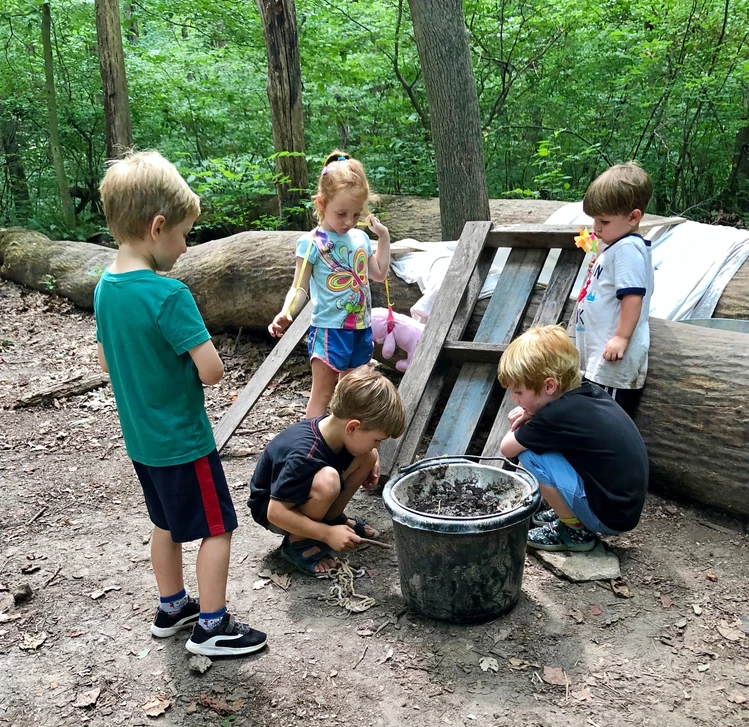 Playing Outdoors – West River, MD – River’s Edge Forest Play