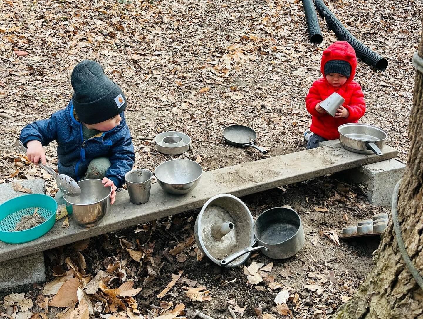 Kids Playing Pumpkin – West River, MD – River’s Edge Forest Play