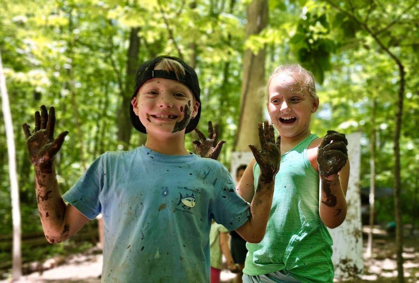 kids Playing In The River – West River, MD – River’s Edge Forest Play