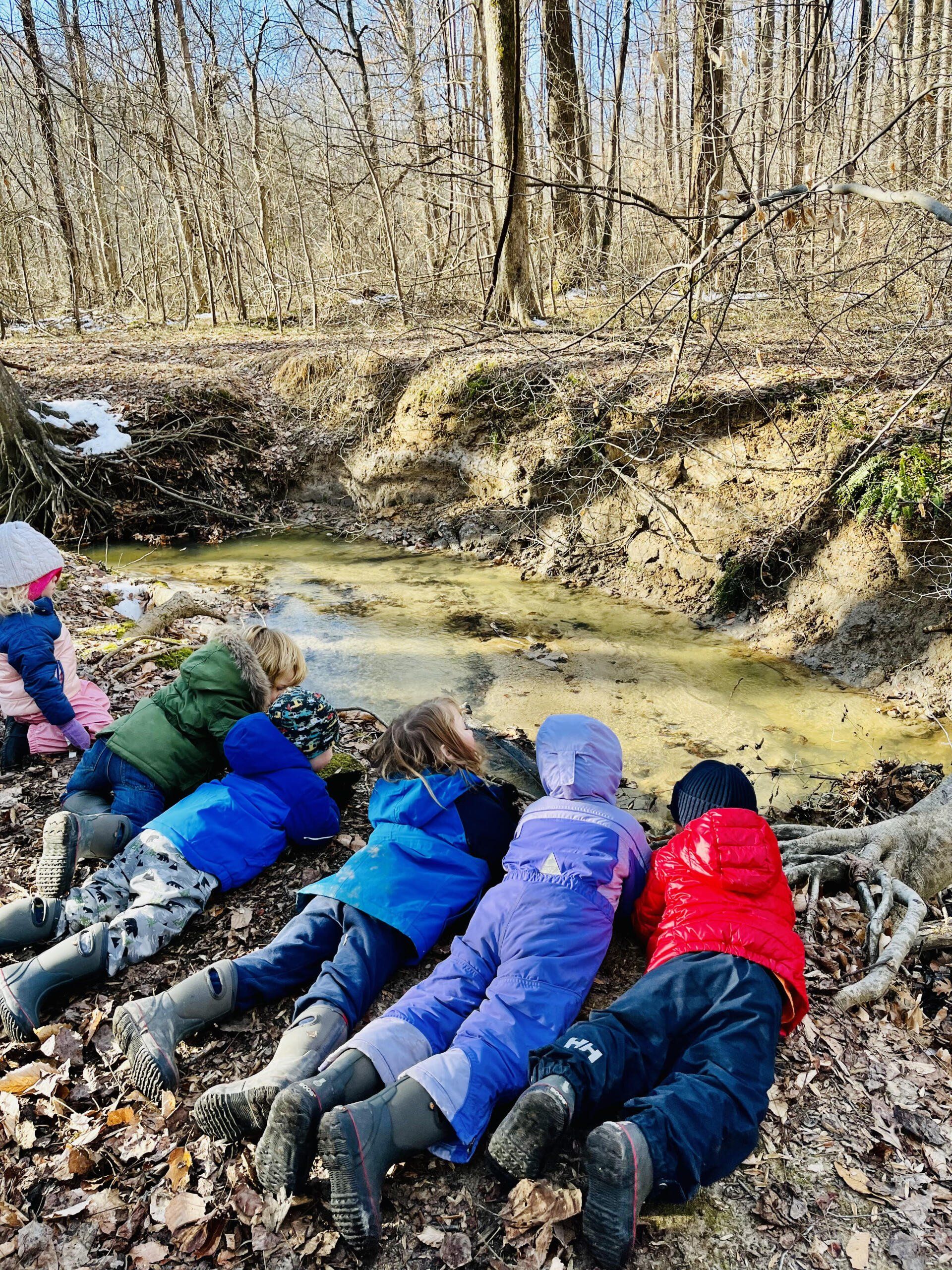 kids Playing In The Mud – West River, MD – River’s Edge Forest Play