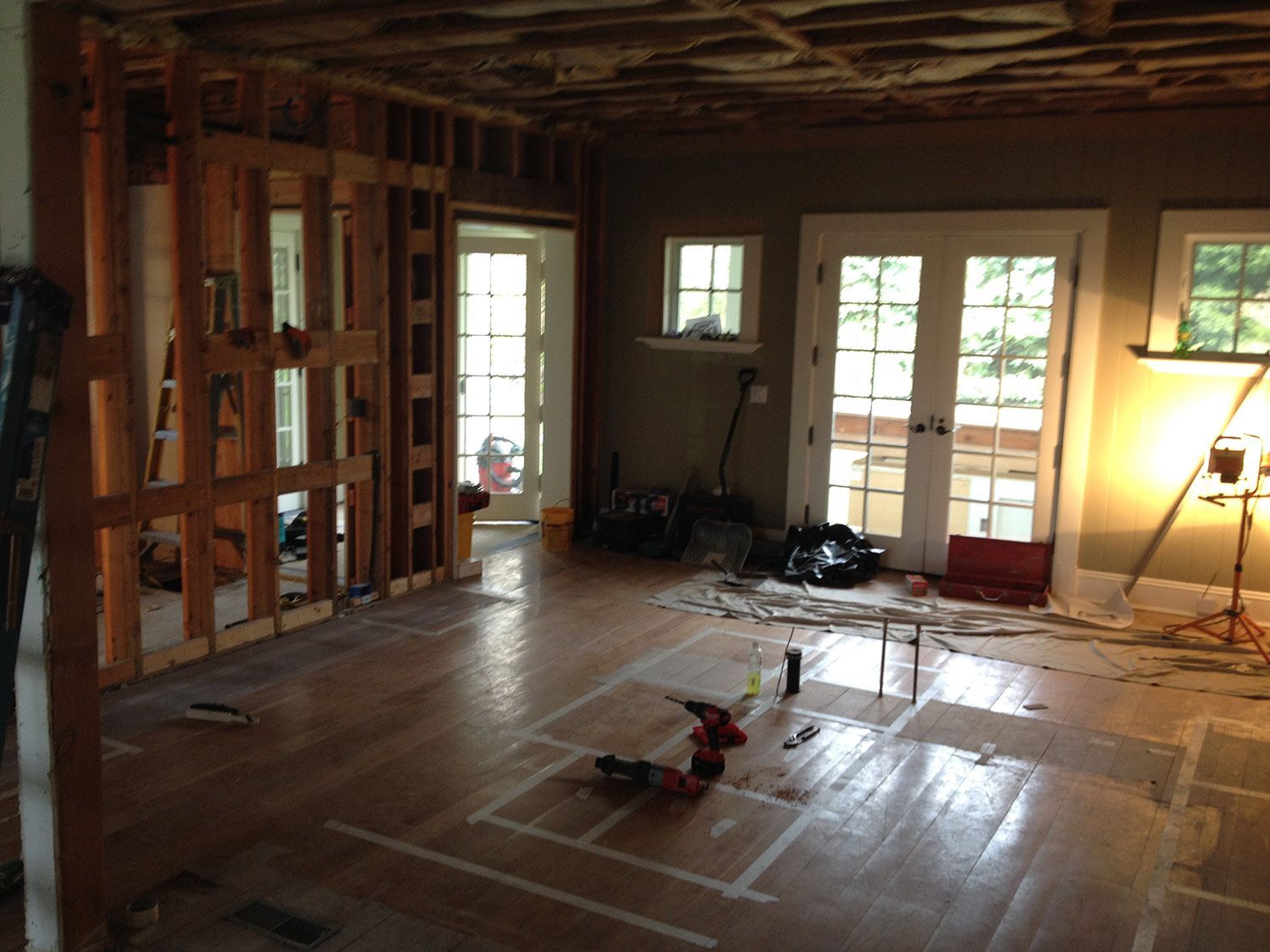 Before Installation of Kitchen Cabinets