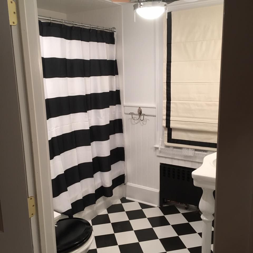 Minimal Bathroom Space with Tiled Flooring