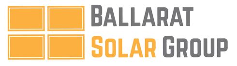 A logo for ballorat solar group is shown on a white background.