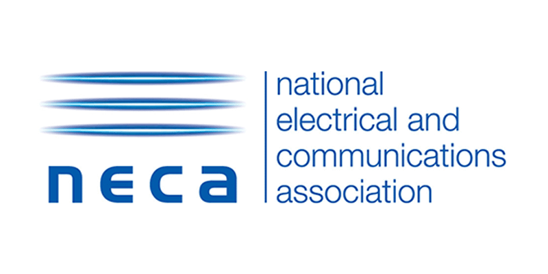 The logo for the national electrical and communications association