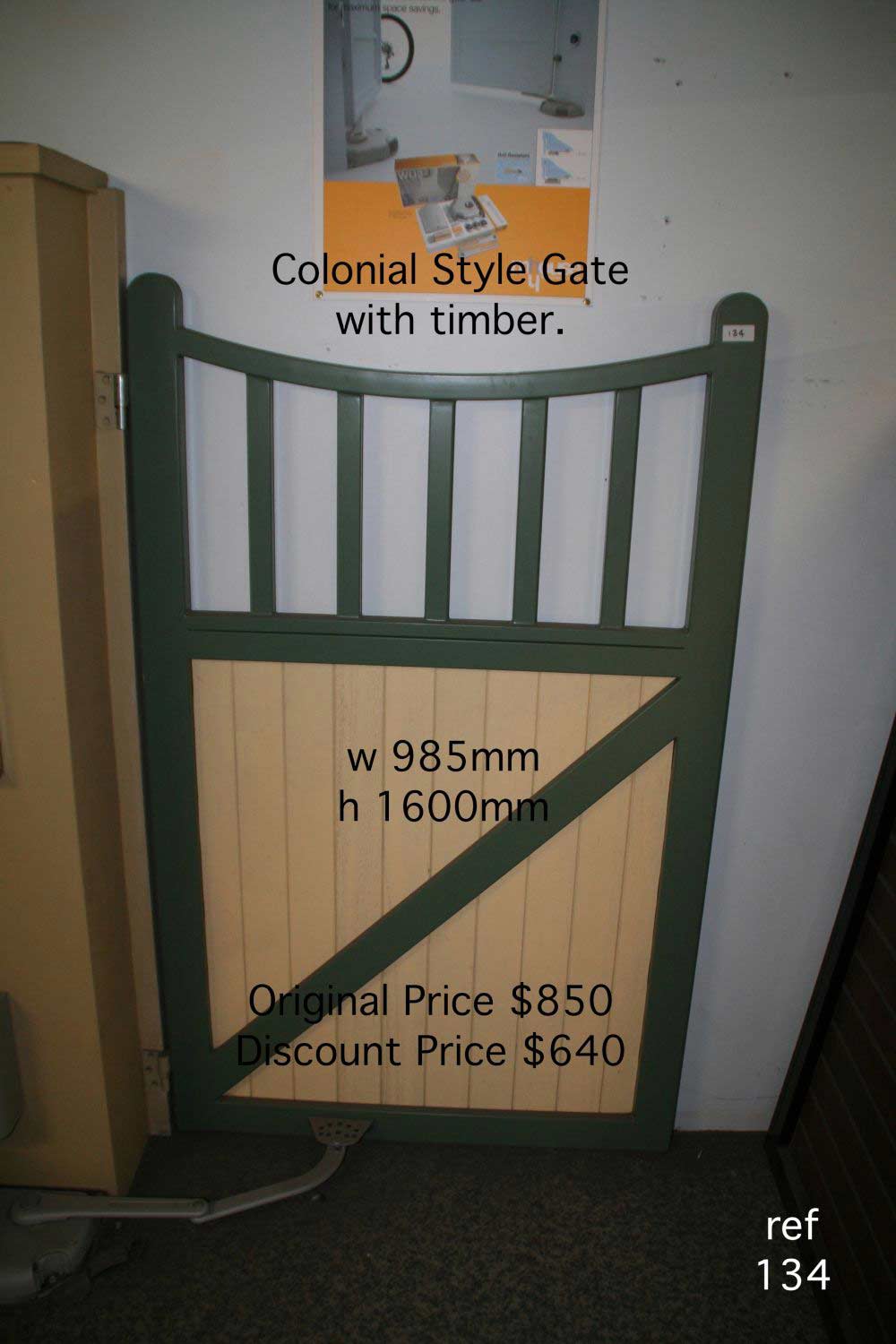 wooden colonial surplus gate