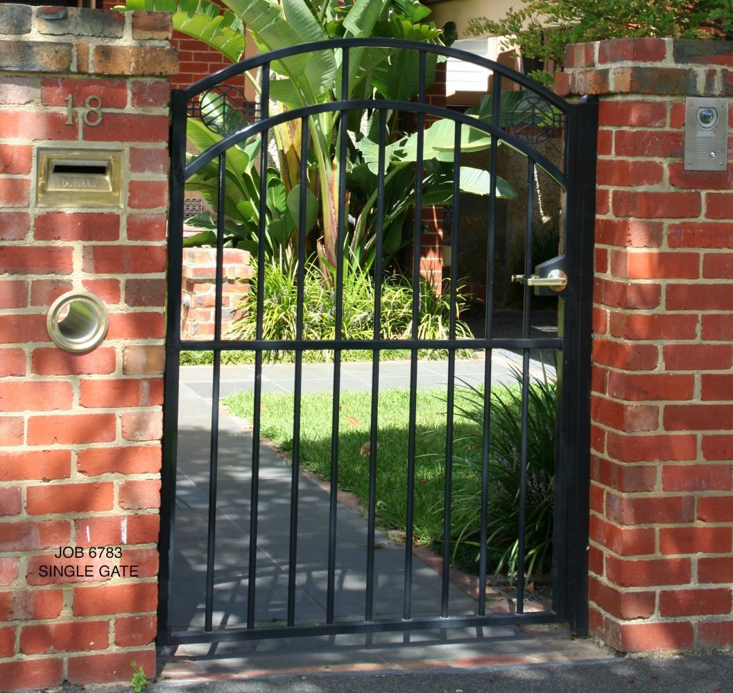 iron pedestrian gate