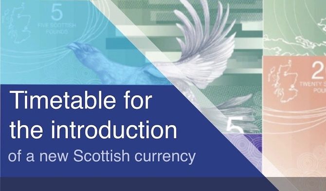 Timetable for the introduction of a new Scottish currency
