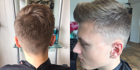 hair cut before and after