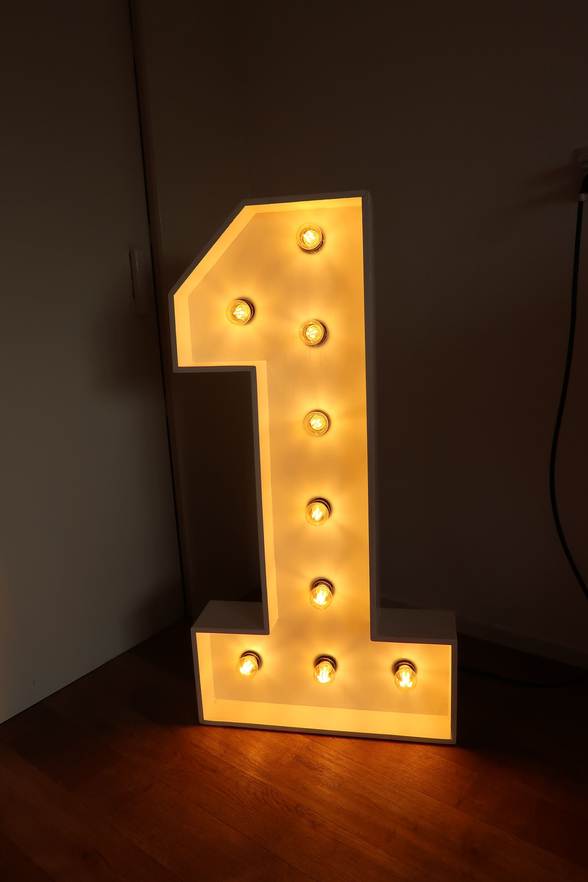 Lichtgevende cijfer - 1