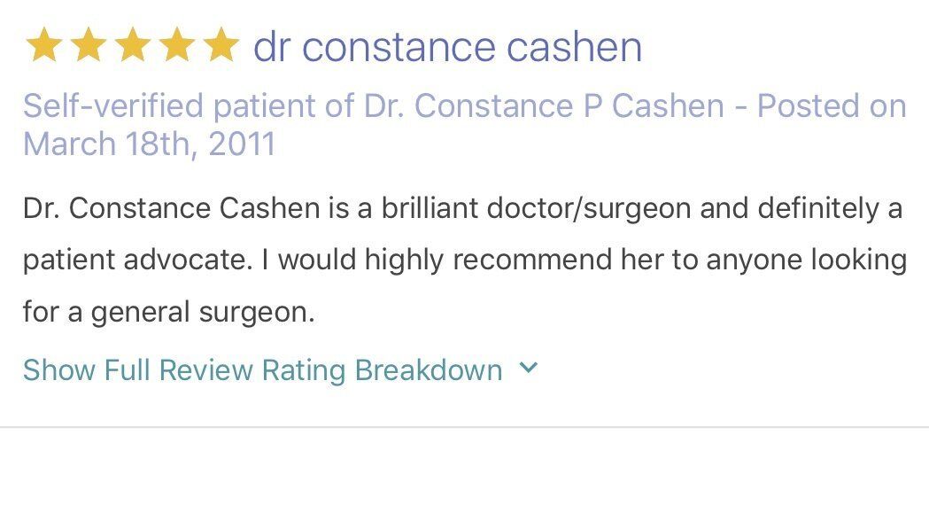 Reviews for Dr. Cashen