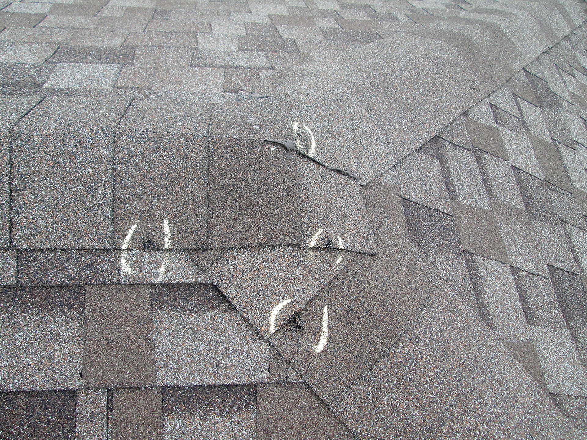 Hail Damage on Roof Hail Damage on Roof