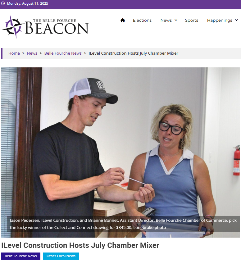 iLevel Construction at Belle Fourche Chamber of Commerce