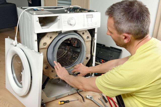 washing machine servicing at home