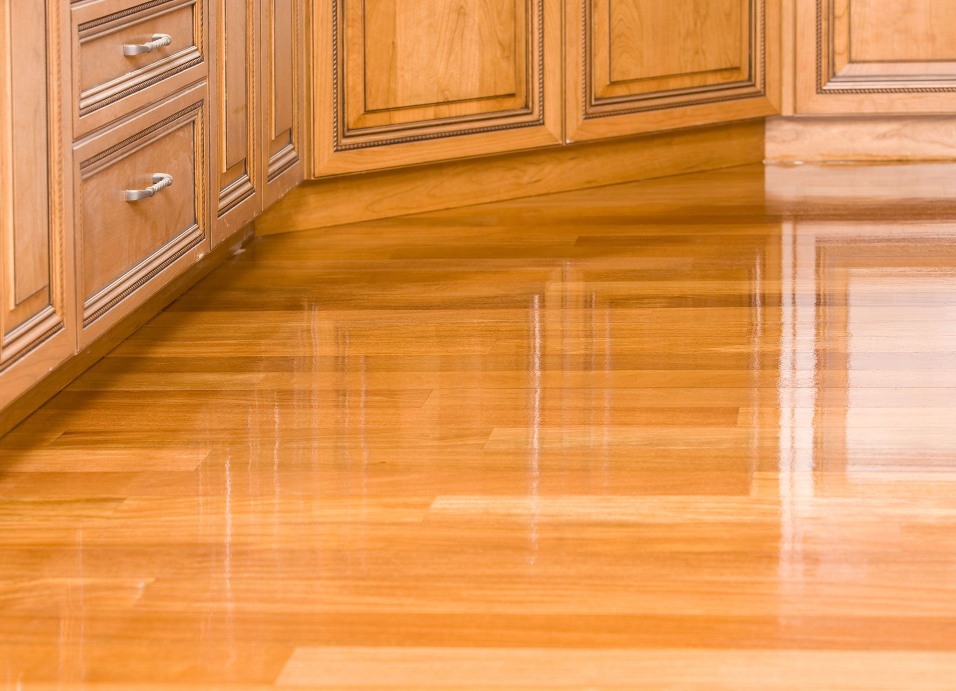 A shiny vinyl floor - Silverdale, WA - Greenshield Home & Carpet