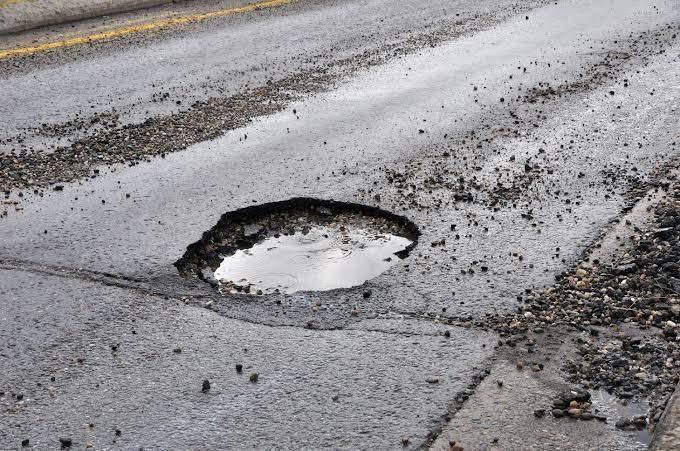 There is a Large Pothole in the Middle of the Road — North Coast Asphalts in Port Macquarie, NSW