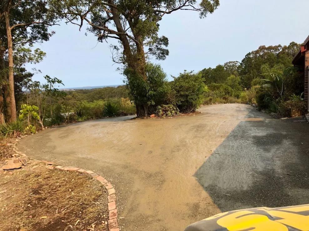 A Dirt Road With Trees on the Side of It — North Coast Asphalts in Corindi Beach, NSW