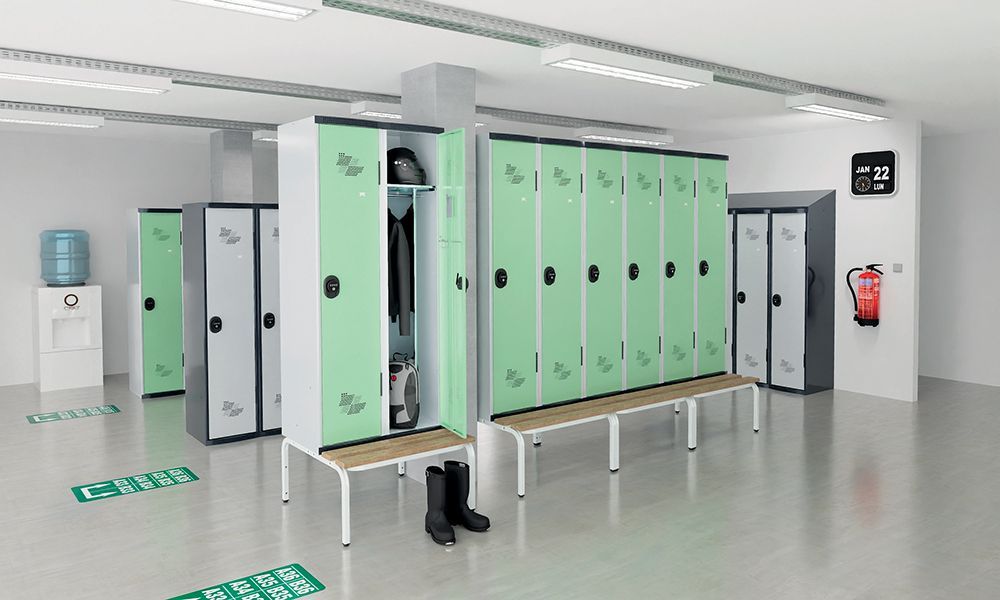 Ambiance vestiaires Acial industrie salissante