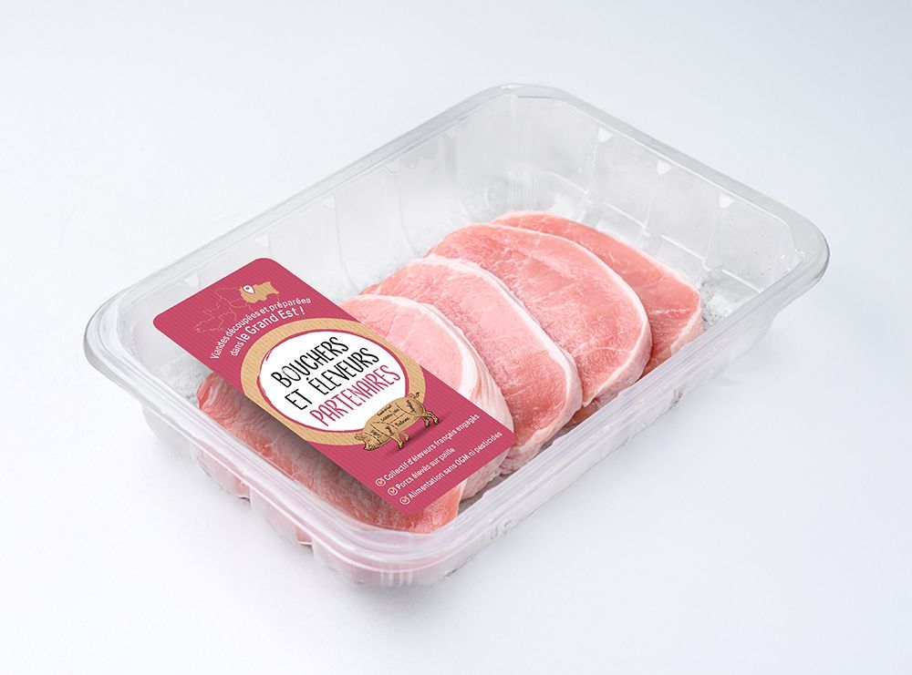 Barquette de viande de porc
