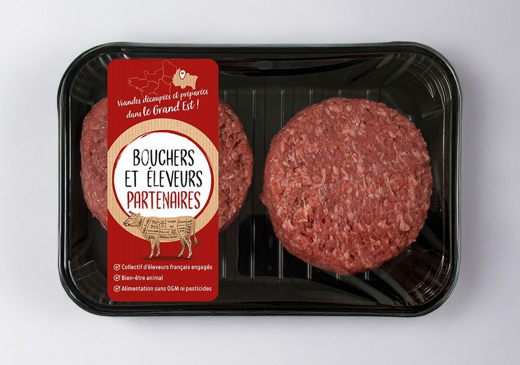 Barquette de viande hachée