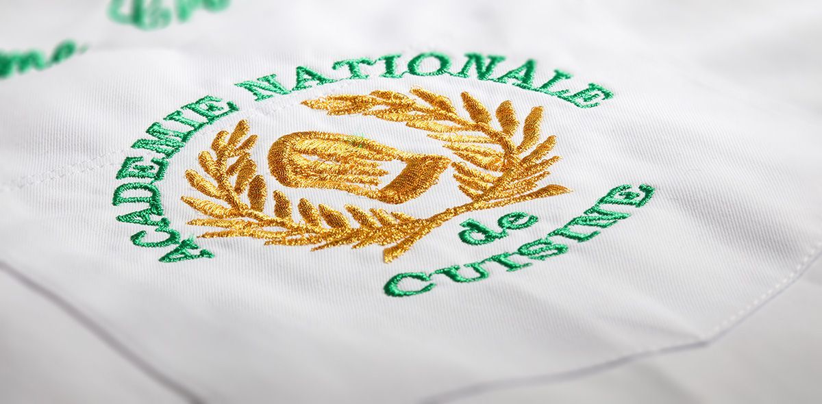 Broderie de l'Académie Nationale de Cuisine