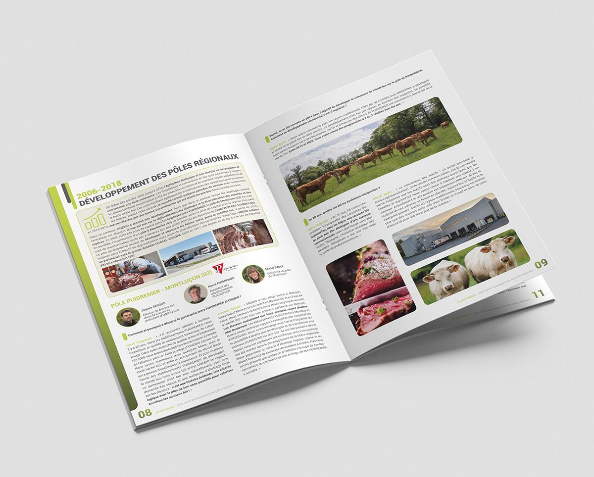 Pages intérieures plaquette 20 ans Unébio