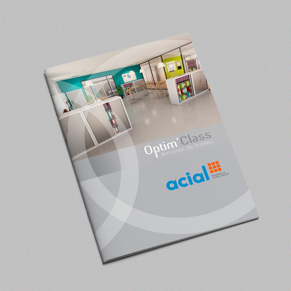 Couverture brochure armoires de bureau Acial