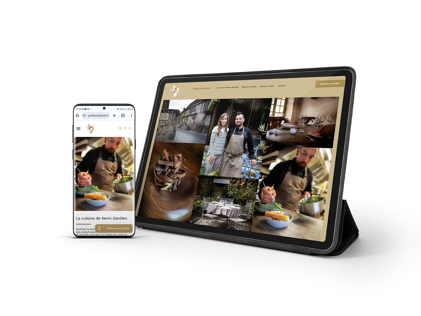 Site de l'auberge du 12ème situé à Saché