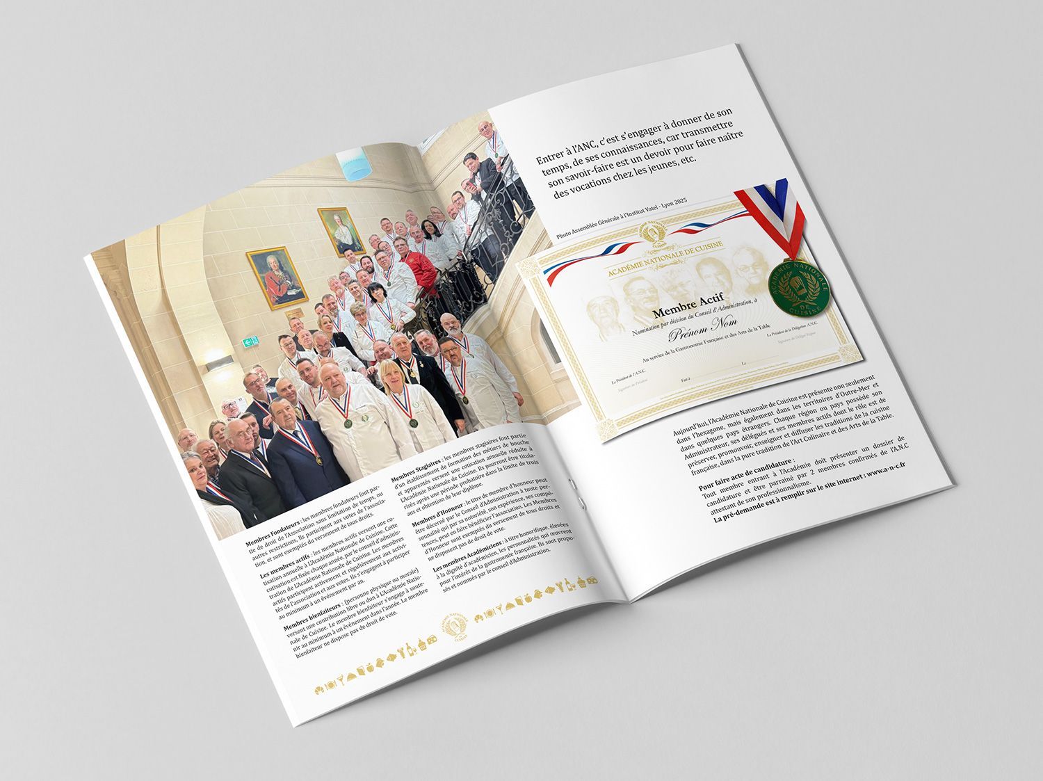 Page intérieures plaquette Académie Nationale de Cuisine 2025