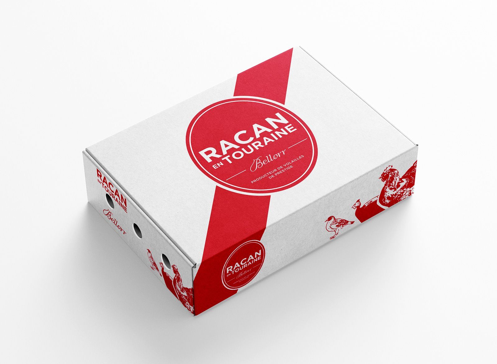 Boite de poulets de Racan Bellorr