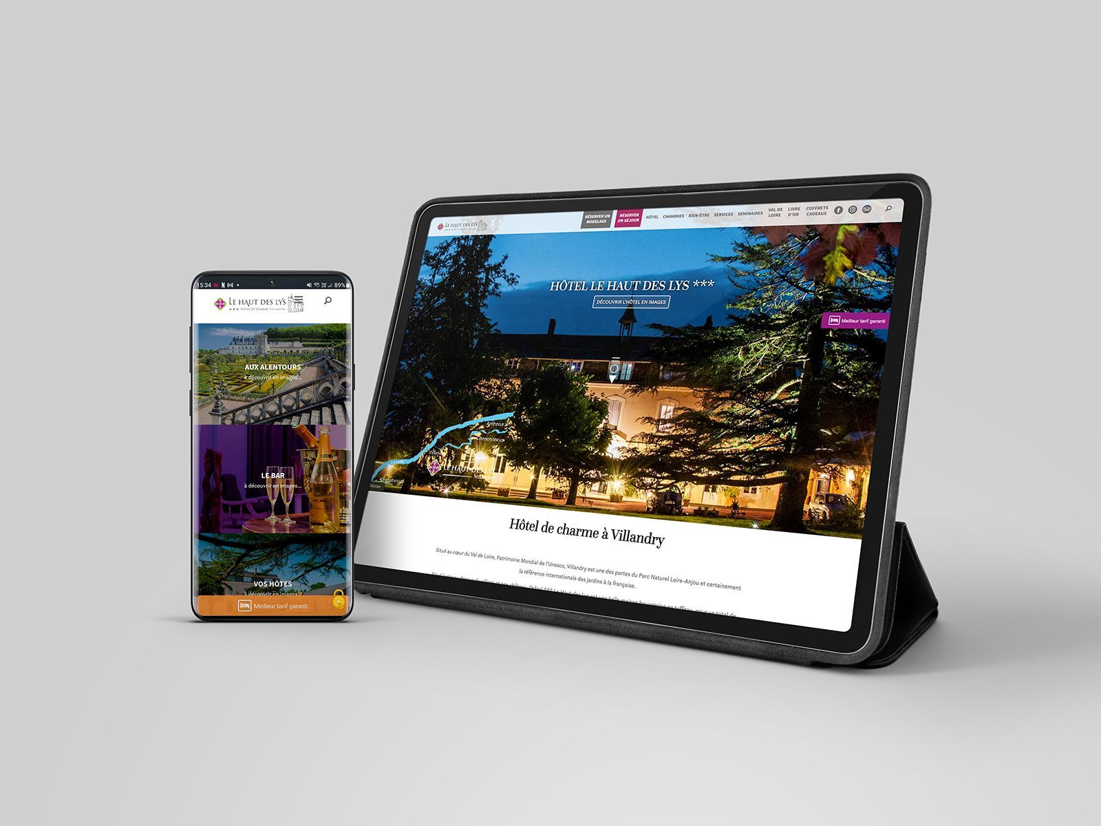 Hôtel de charme le Haut des Lys à Villandry