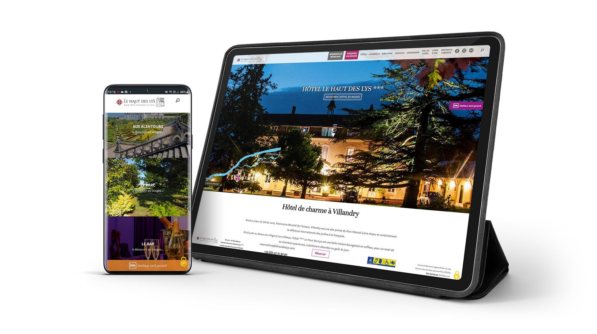 Site internet responsive Le Haut des Lys Site internet responsive Le Haut des Lys