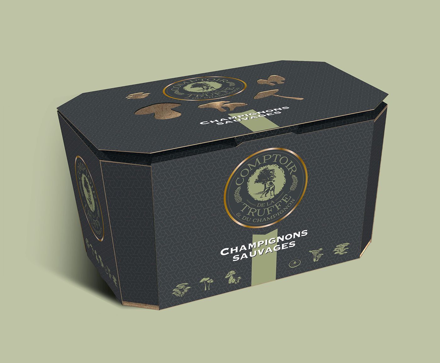 Boite de champignons Comptoir de la truffe et du champignon