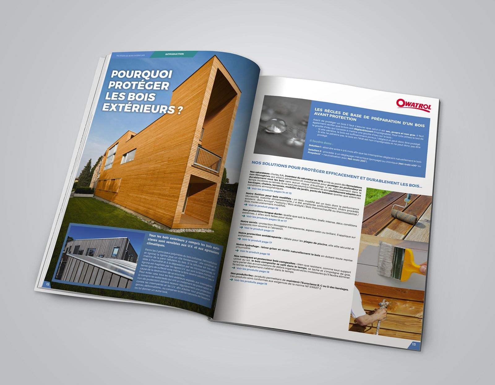 Page intérieures catalogue solutions Owatrol pro