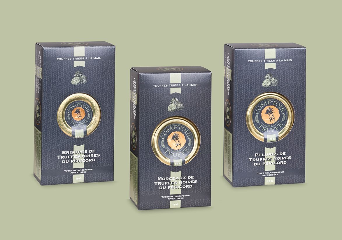 Coffrets truffe noire Brisures, pellures et morceaux du Comptoir de la truffe
