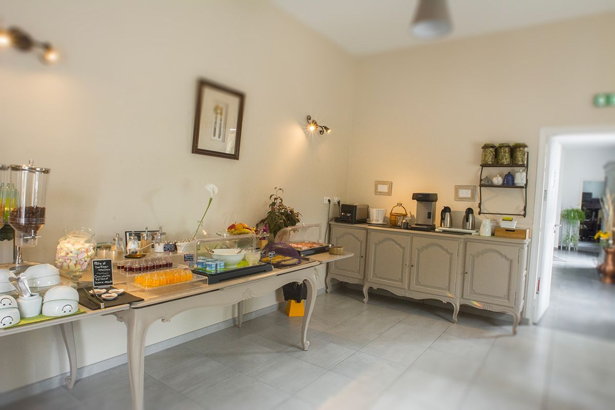 Petit déjeuner de l'hôtel le Haut des lys