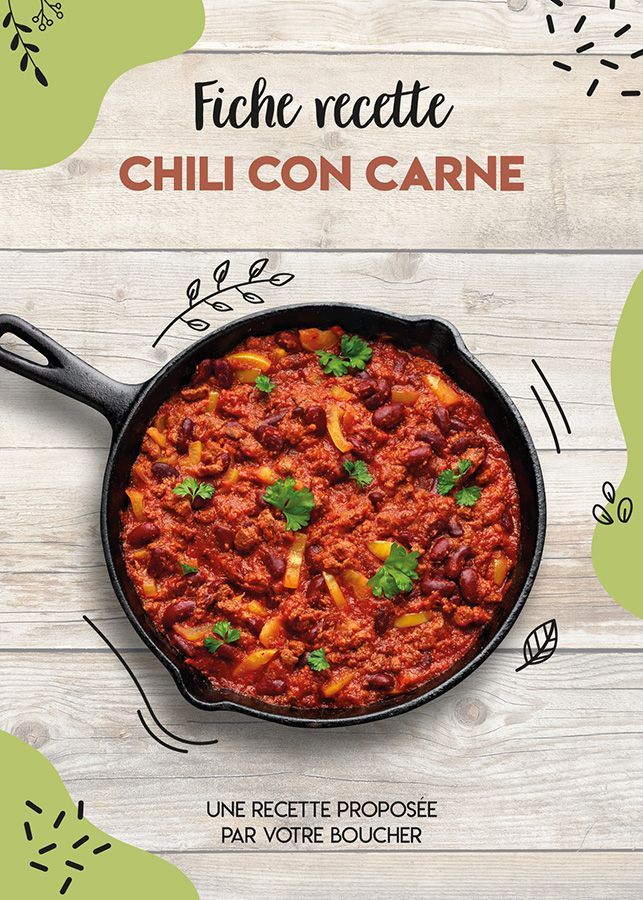 Fiche recette chili con carne