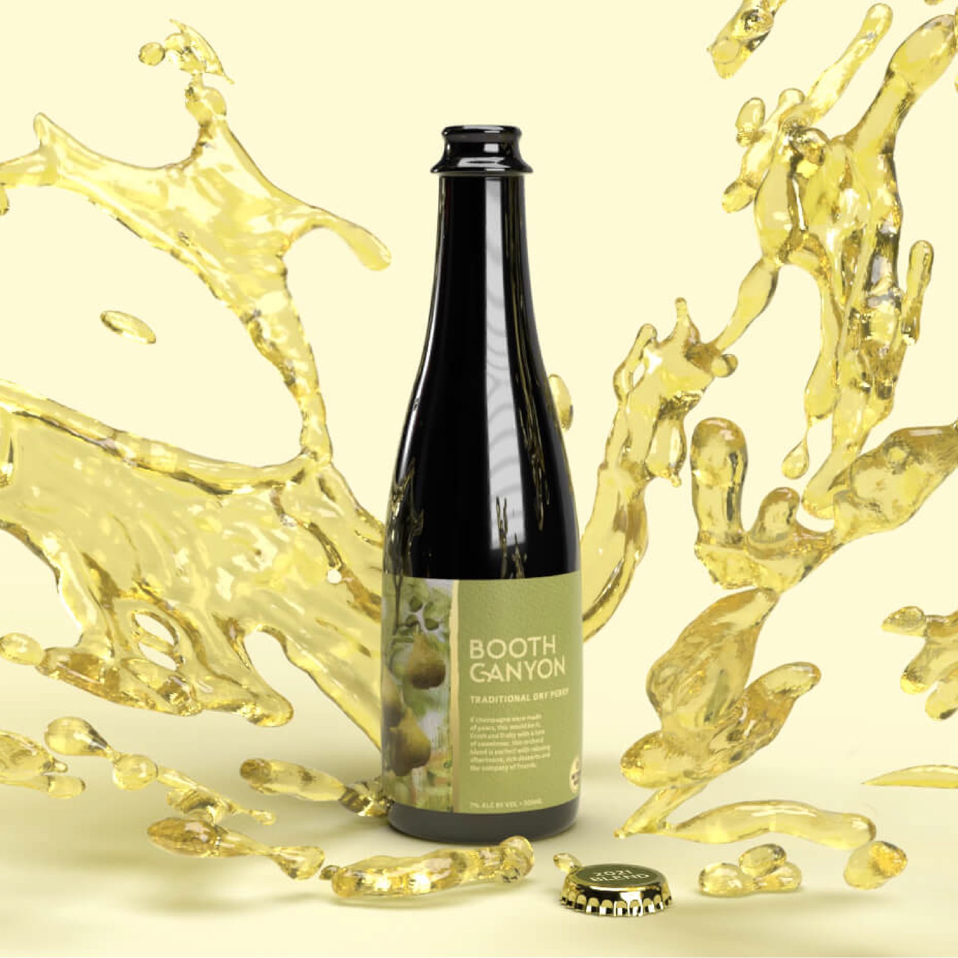 creative, illustrative design for cider label