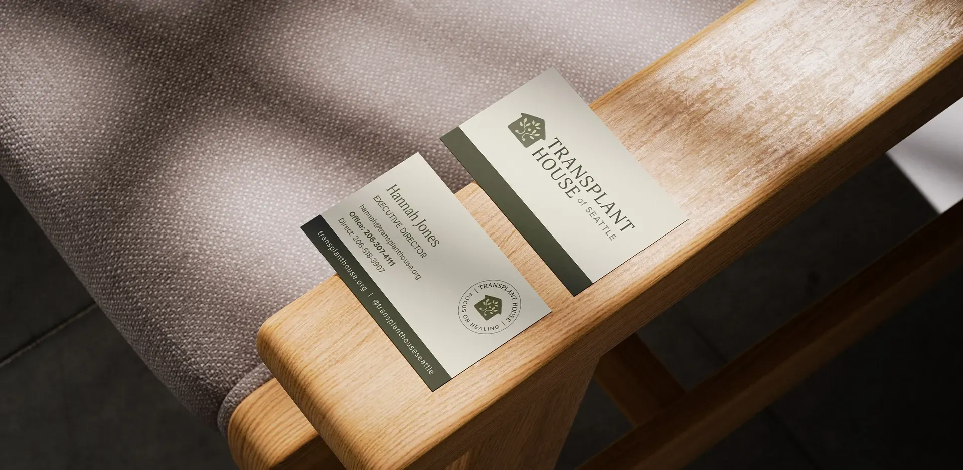 Professional business cards for seattle nonprofit.